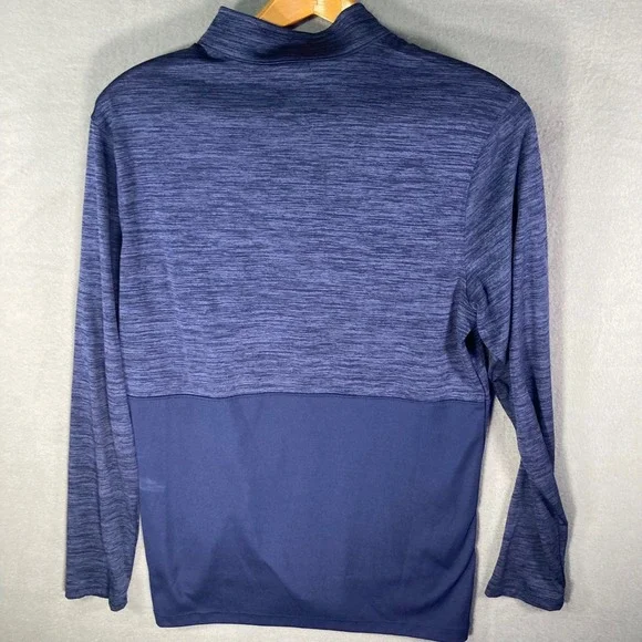 Augusta Sportswear Mens Quarter Zip Pullover Blue Long‎ Sleeve Size M - Picture 2 of 11